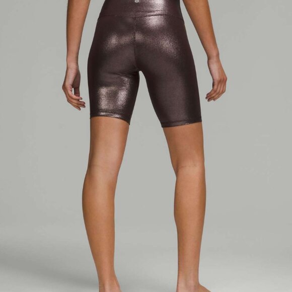 Lululemon Align High Rise Shine Shorts Espresso Sparkle, 6 - Picture 3 of 9